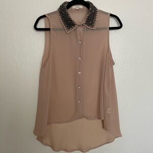 Iris Los Angeles - Bead embellished blouse color cream